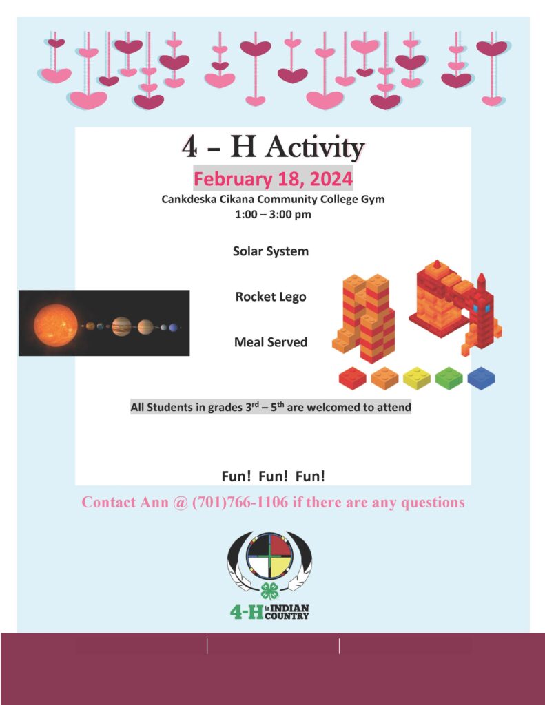 4H Activity Day Cankdeska Cikana Community College