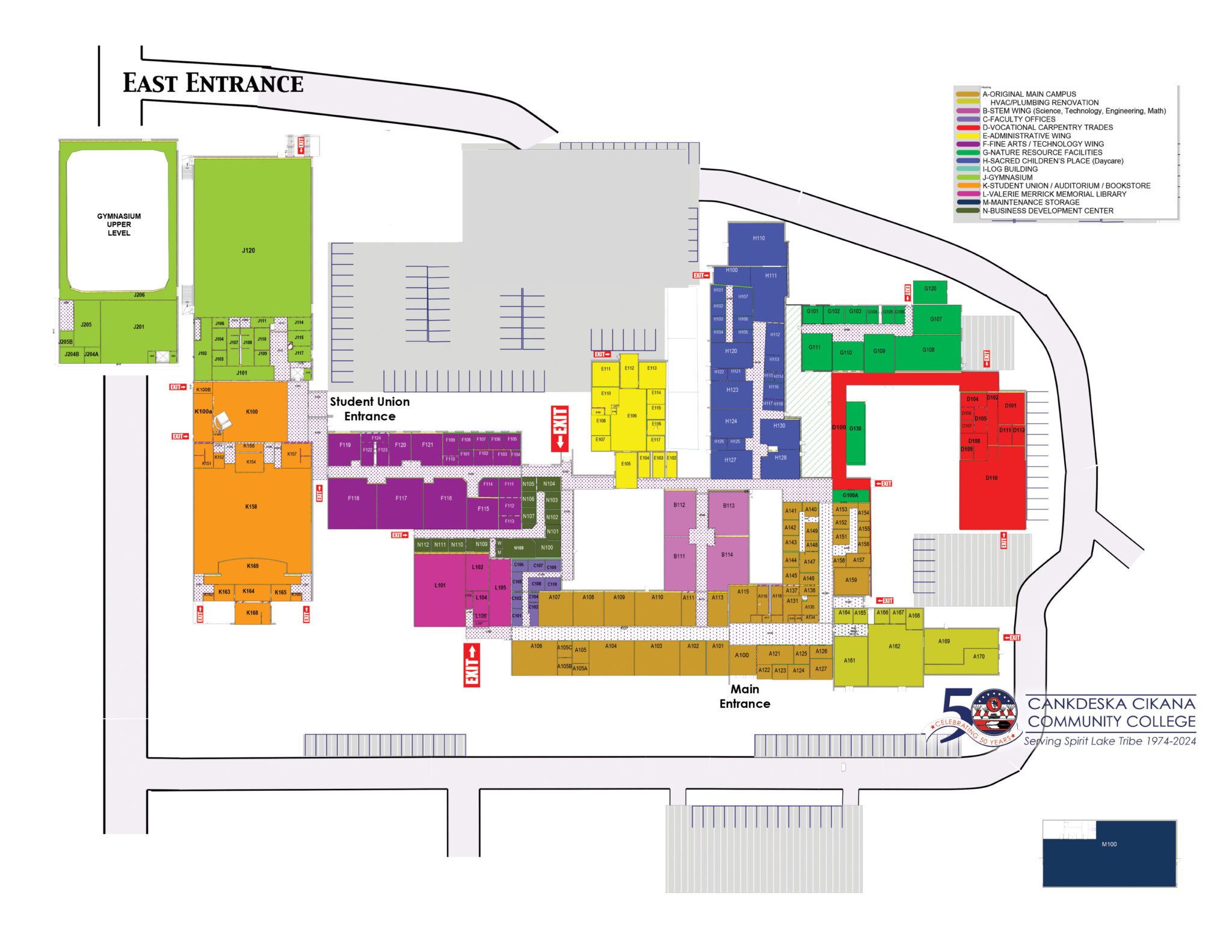 Campus Map Cankdeska Cikana Community College